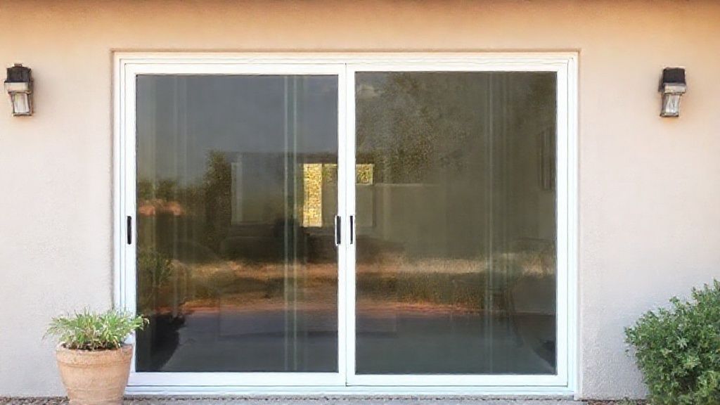 Sliding patio door installation connecting indoor outdoor living in Payson Arizona